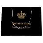 Business black gold royal crown