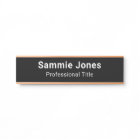 Business Black Name Plate Office Door Changeable