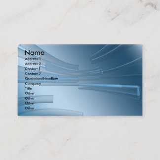 business_blue business card
