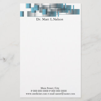 business_blue_doctor stationery