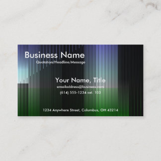 Business Blue & Green Stripes Business Cards