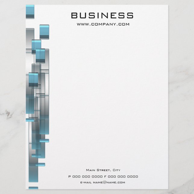 business_blue_letter customized letterhead (Front)