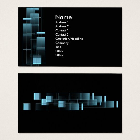business bluebox business card