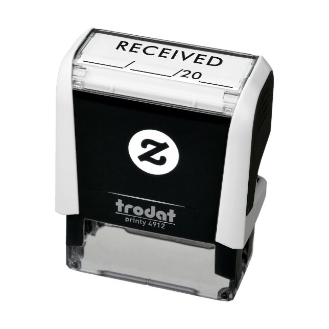 Business Bookkeeping Black Ink RECEIVED with Date Self-inking Stamp (Product)