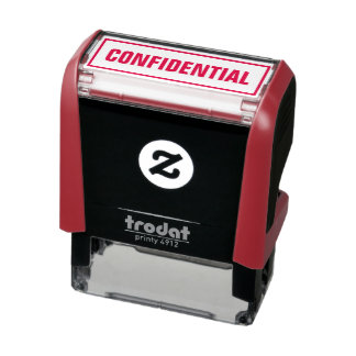 Business Bookkeeping CONFIDENTIAL Self-inking Stamp