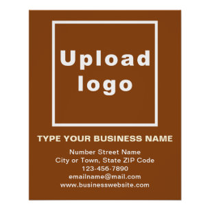 Business Brand Brown Glossy Poster
