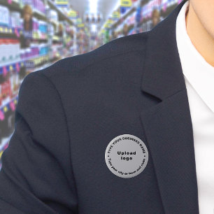 Business Brand Gray Round Button