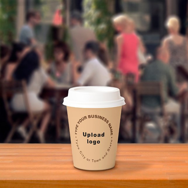 Business Brand Light Brown Paper Cup (Creator Uploaded)