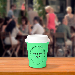 Business Brand Light Green Paper Cup