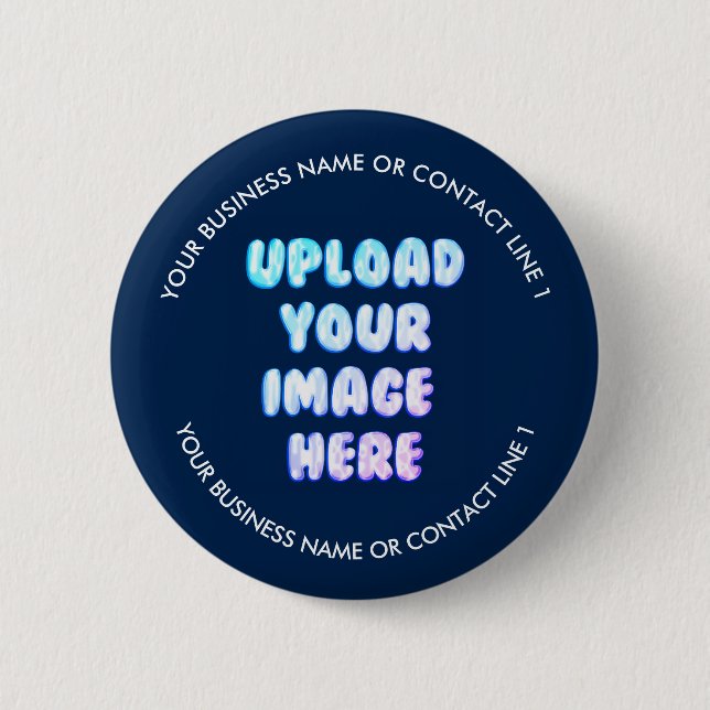 Business Brand Logo 6 Cm Round Badge (Front)