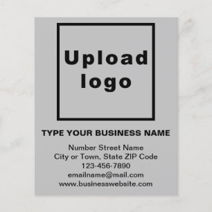 Business Brand Name on Gray Flyer
