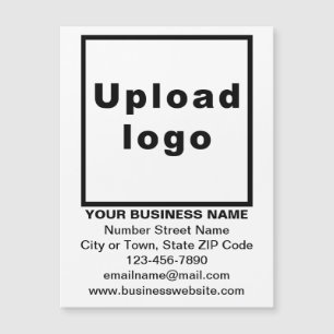Business Brand on 4.25” x 5.6” White Magnetic Card