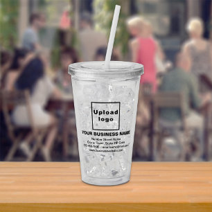 Business Brand on Acrylic Tumbler