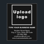 Business Brand on Black Paper Sheet<br><div class="desc">Paper sheet that you can customise and use it as a marketing material to advertise your business or promote your brand name to customers. Customise it and use it to build brand name awareness. Design on paper sheet is simple white font on black background. To customise this paper sheet, upload...</div>