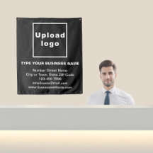 Business Brand on Black Tapestry