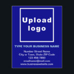 Business Brand on Blue Paper Sheet<br><div class="desc">Paper sheet that you can customise and use it as a marketing material to advertise your business or promote your brand name to customers. Customise it and use it to build brand name awareness. Paper sheet colour is blue and font colours are light blue and white. To customise this paper...</div>