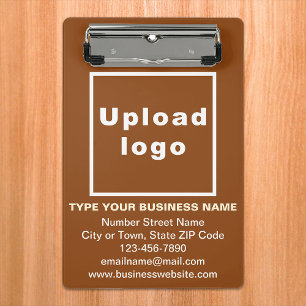 Business Brand on Brown Mini Clipboard