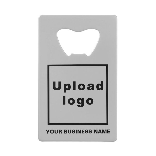 Business Brand on Grey Rectangle Bottle Opener (Front)