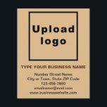 Business Brand on Light Brown Paper Sheet<br><div class="desc">Paper sheet that you can customise and use it as a marketing material to advertise your business or promote your brand name to customers. Customise it and use it to build brand name awareness. Paper sheet colour is light brown and font colours are dark brown and black. To customise this...</div>