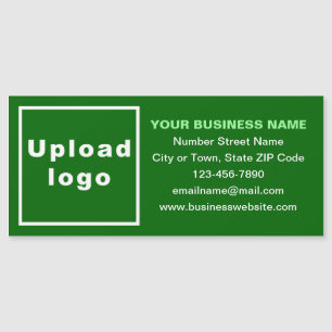 Business Brand on Long Green Magnetic Card