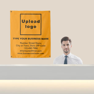 Business Brand on Orange Colour Tapestry