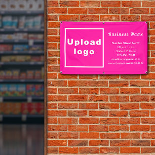 Business Brand on Pink Banner