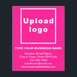 Business Brand on Pink Paper Sheet<br><div class="desc">Paper sheet that you can customise and use it as a marketing material to advertise your business or promote your brand name to customers. Customise it and use it to build brand name awareness. Paper sheet colour is pink and font colour is white. To customise this paper sheet, upload your...</div>