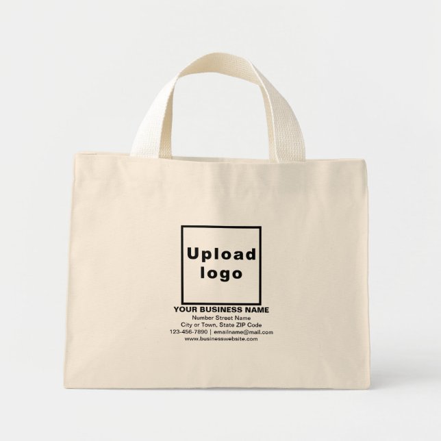 Business Brand on Small Size Tote Bag (Front)