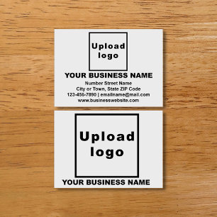 Business Brand on White Calling Card