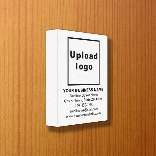 Business Brand on White Canvas Print