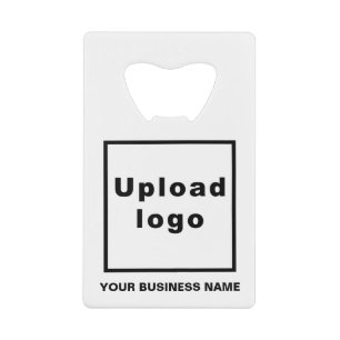 Business Brand on White Rectangle Bottle Opener