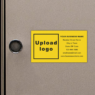 Business Brand on Yellow Magnetic Card