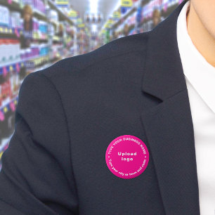 Business Brand Pink Round Button