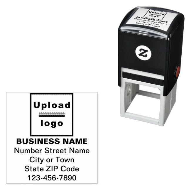 Business Brand Square Shape Self Inking Stamp (In Situ)