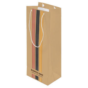 Business Branded No Minimum Custom Minimalist Wine Gift Bag