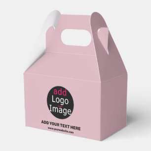 Business Branding Customisable Dusty Rose Pink Favour Box