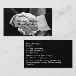 Business Broker And Network Marketing Business Card