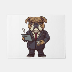 Business Bulldog � Funny Office Dog Doormat