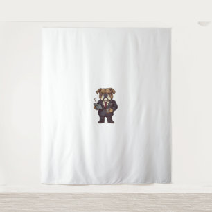 Business Bulldog – Funny Office Dog Tapestry