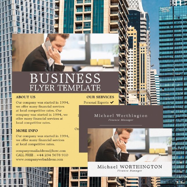 Business Call, Business & Finance Advertising Flyer (Creator Uploaded)