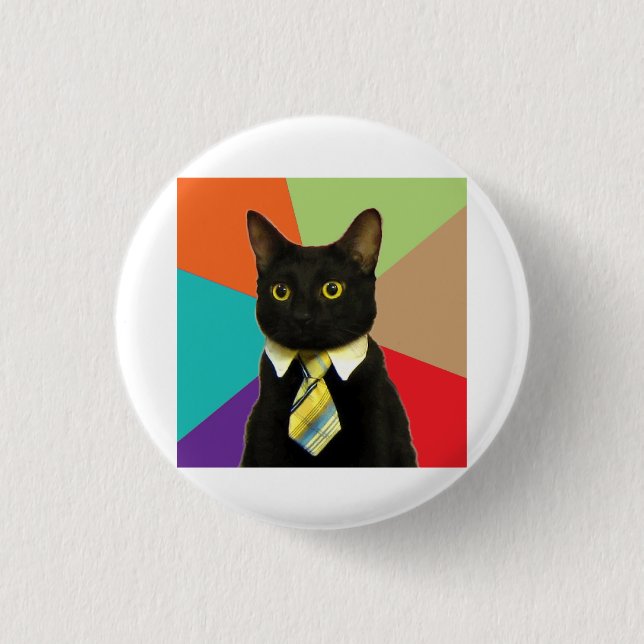 Business Car Advice Animal Meme 3 Cm Round Badge (Front)