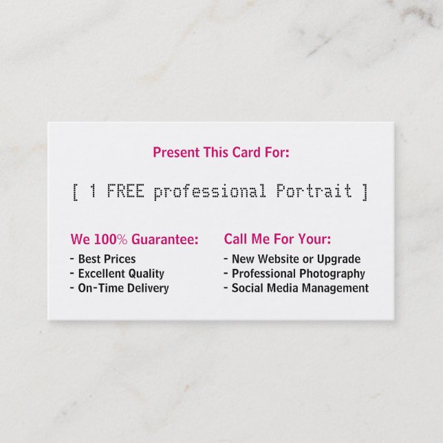 Business Card (Front)