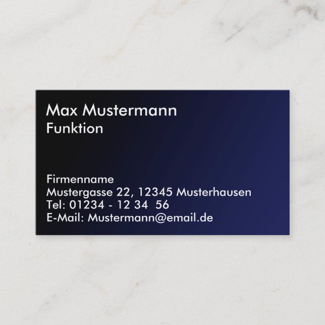 business card (Front)