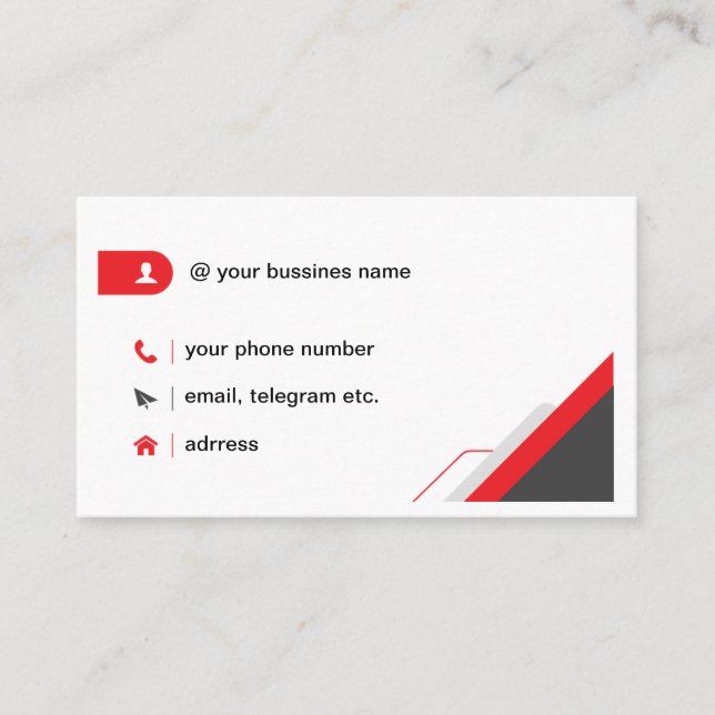BUSINESS CARD (Front)