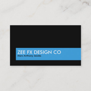 Business Card 007 - Exec Company Bold, Black /Blue