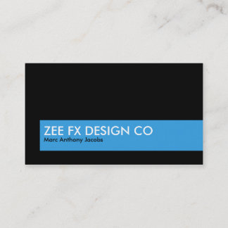 Business Card 007 - Exec Company Bold, Black /Blue