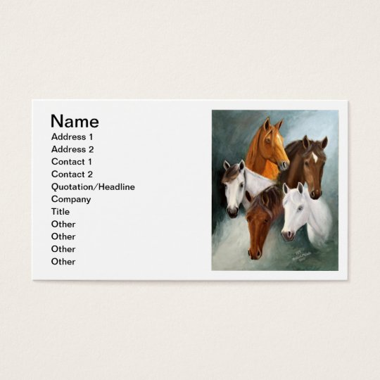 Business Card, 12 lines of writing Business Card
