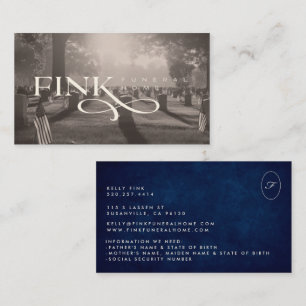 Business Card 1   Fink Funeral Home