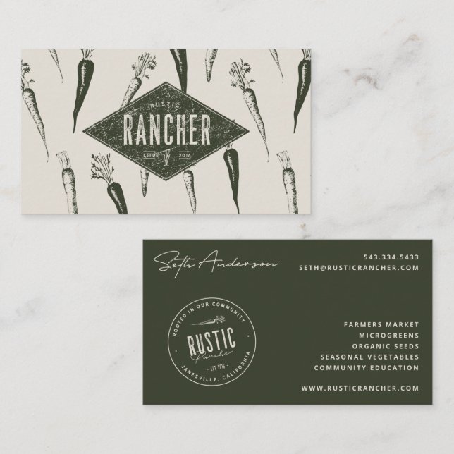 Business Card 5 | Rustic Rancher (Front/Back)