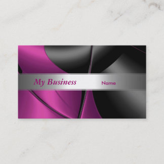 Business Card Abstract Pink Curve